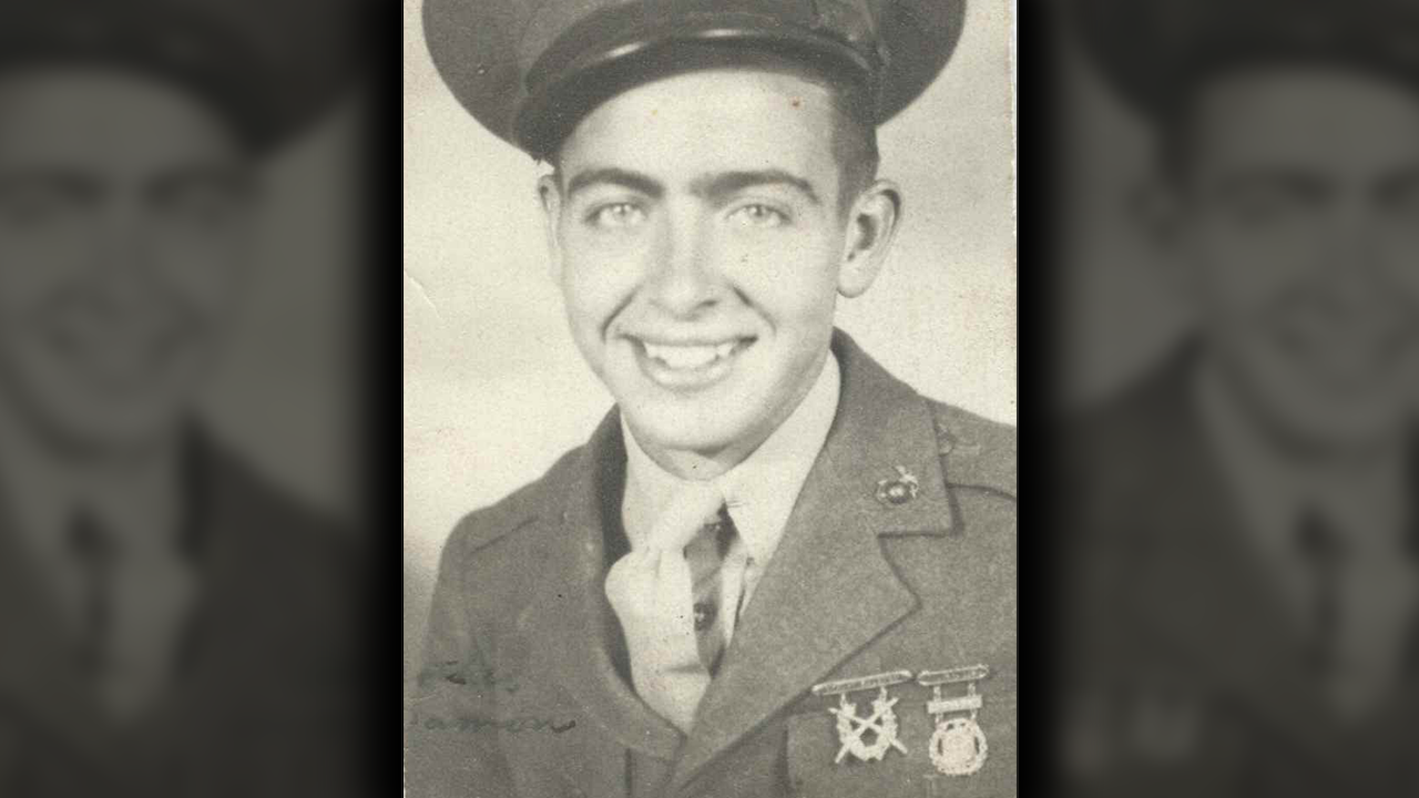 Photo of WWII veteran Damon Hawkins. (Image provided by Hawkins' son, Todd Hawkins)
